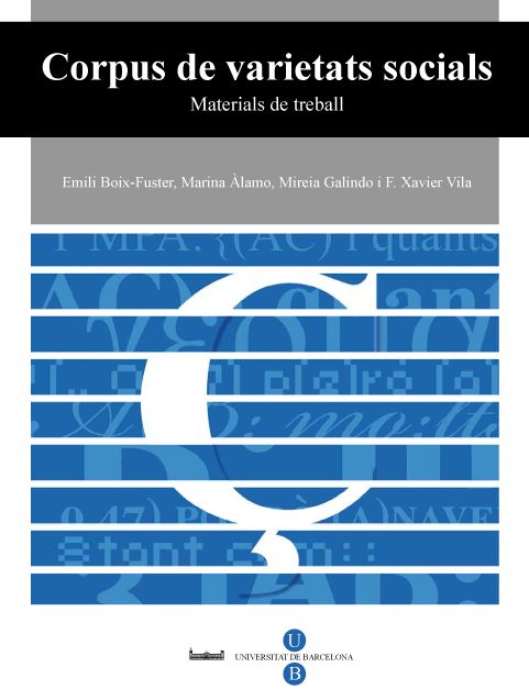 Corpus de varietats socials. Materials de treball (Llibre + CD-ROM)