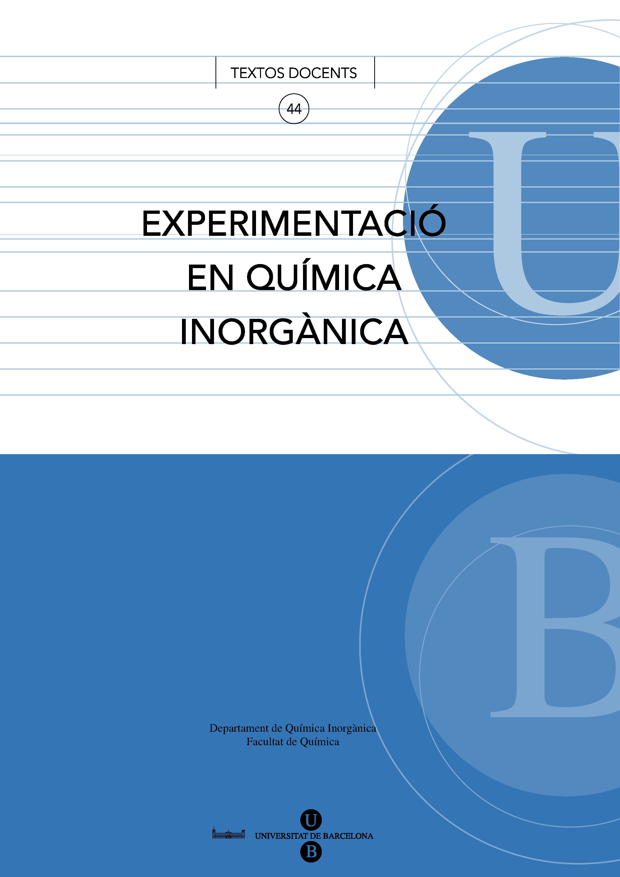 Experimentació en Química Inorgànica