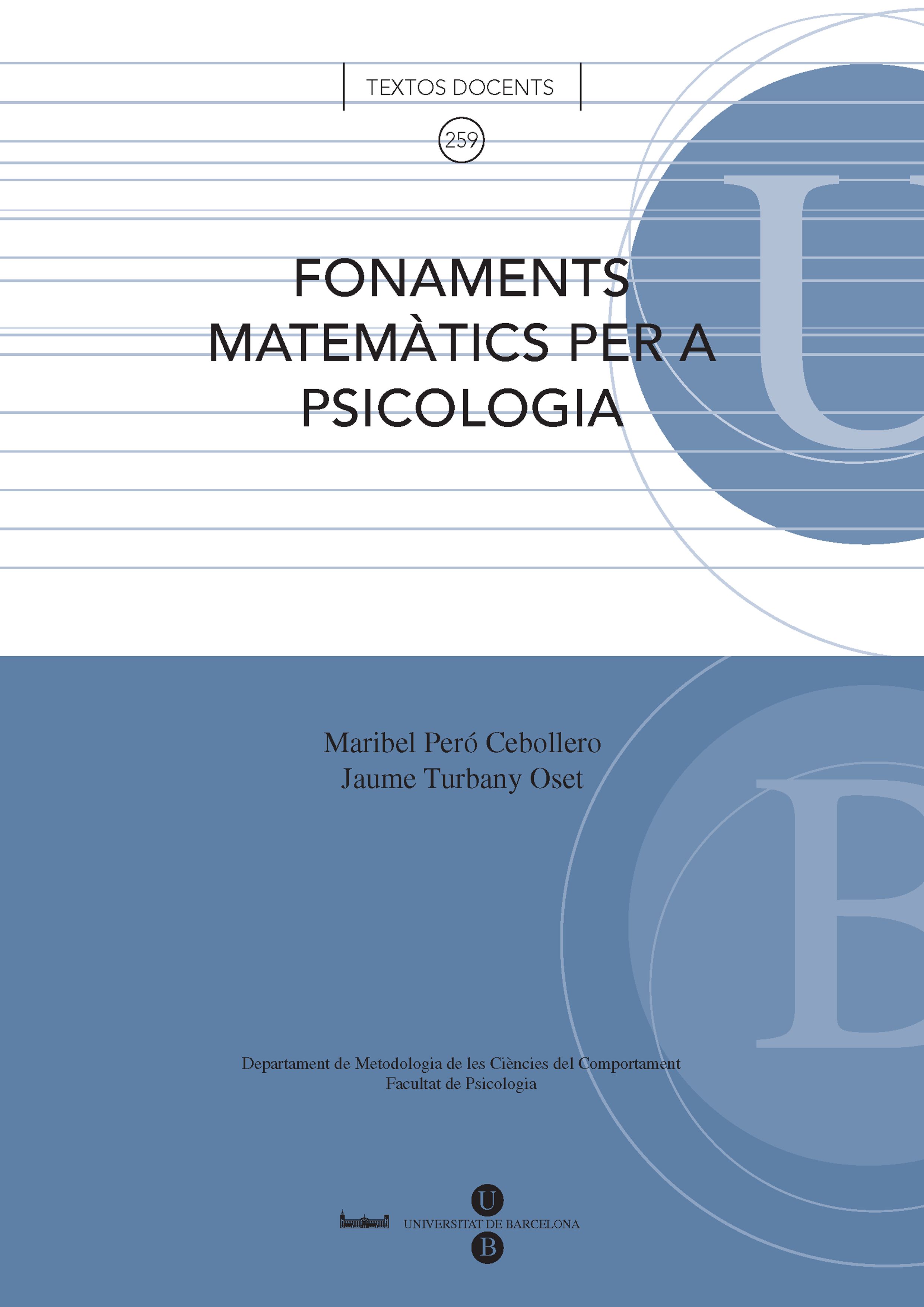 Fonaments matemàtics per a psicologia