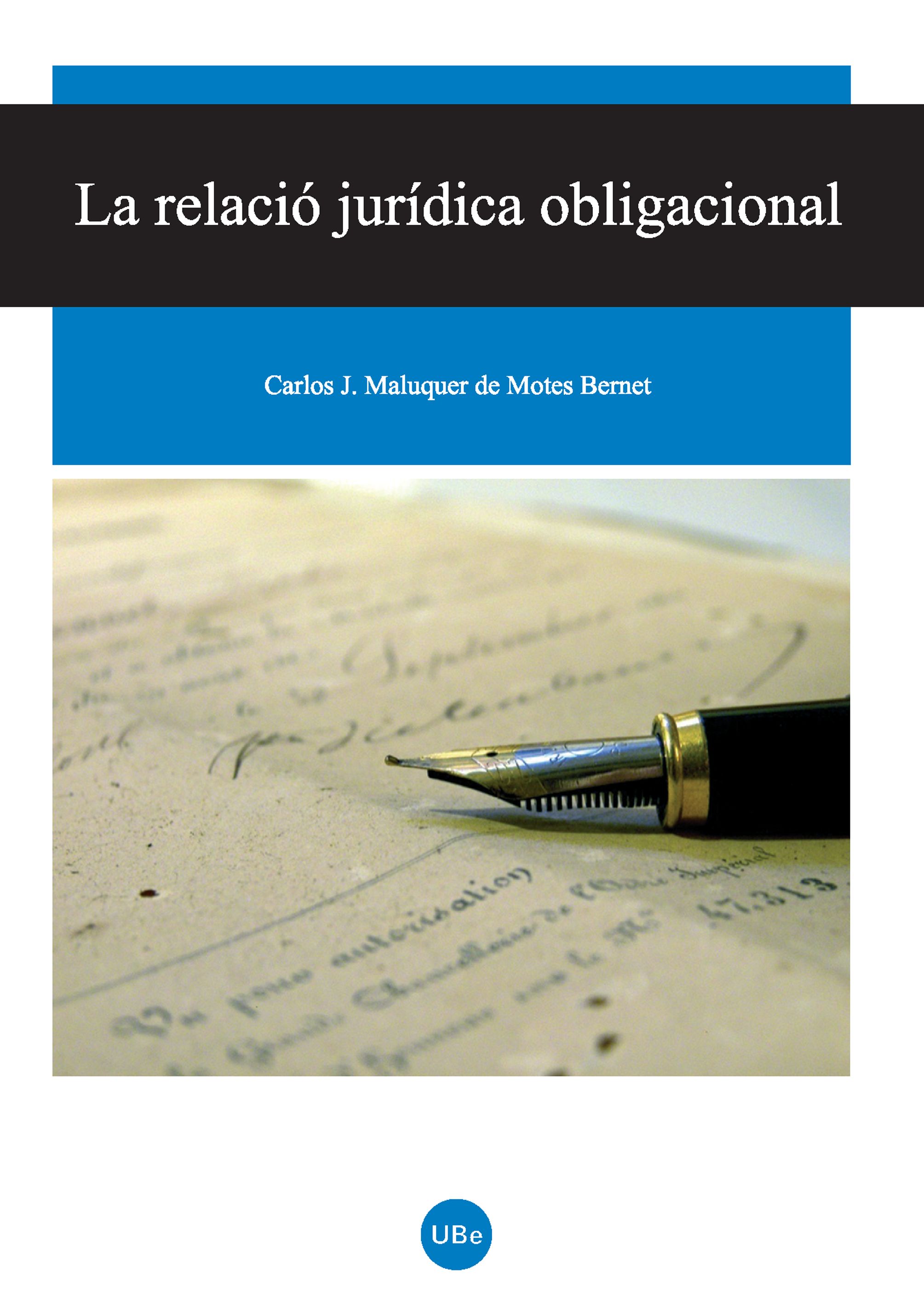 La relació jurídica obligacional