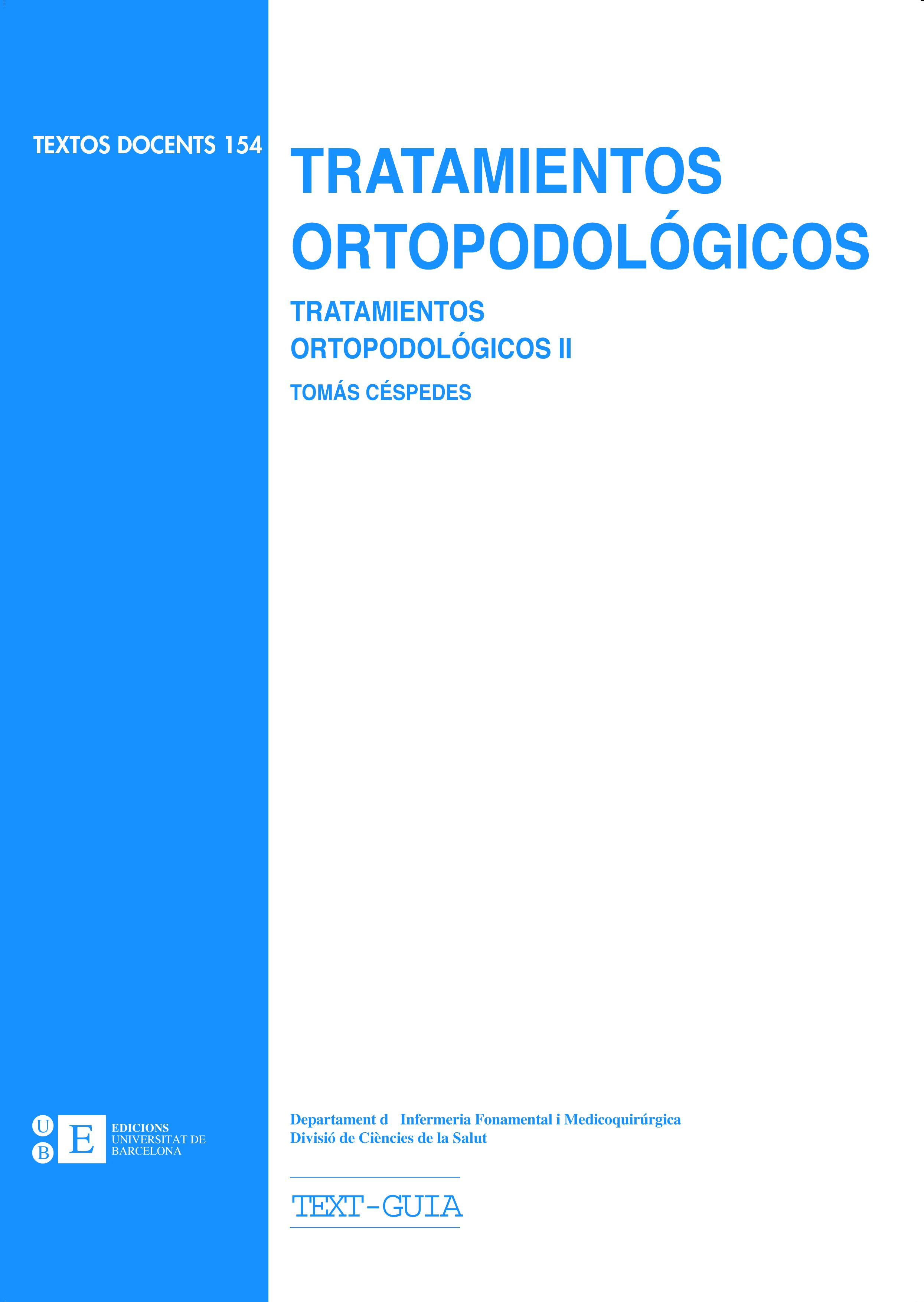 Tratamientos ortopodológicos II