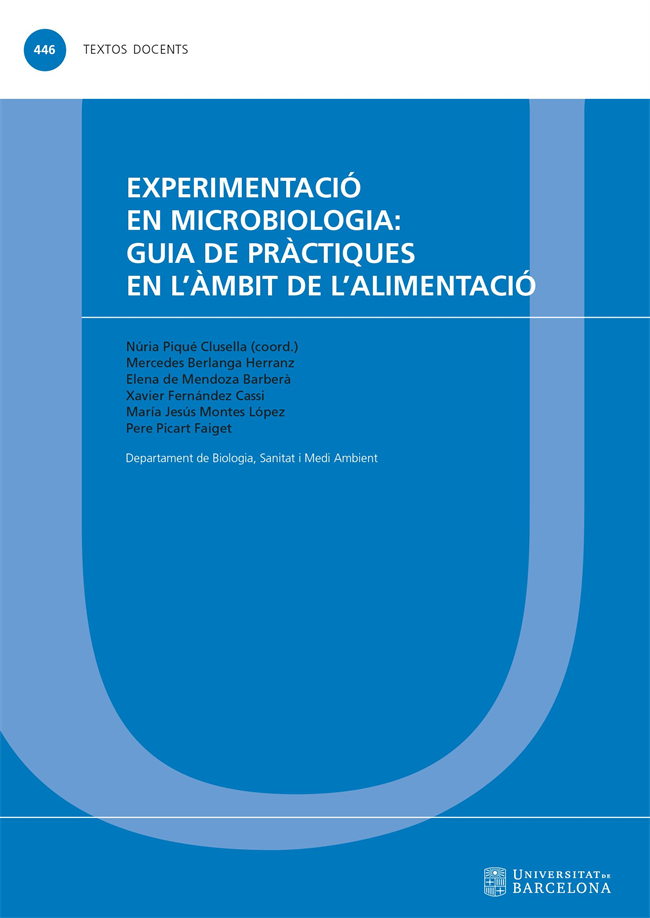 Experimentació en microbiologia: guia de pràctiques en l’àmbit de l’alimentació