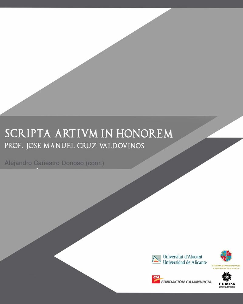Scripta Artivm In Honorem prof. JosÃ© Manuel Cruz Valdovinos