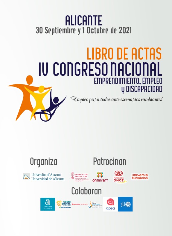 Libro de Actas. IV Congreso Nacional  Emprendimiento, Empleo y Discapacidad