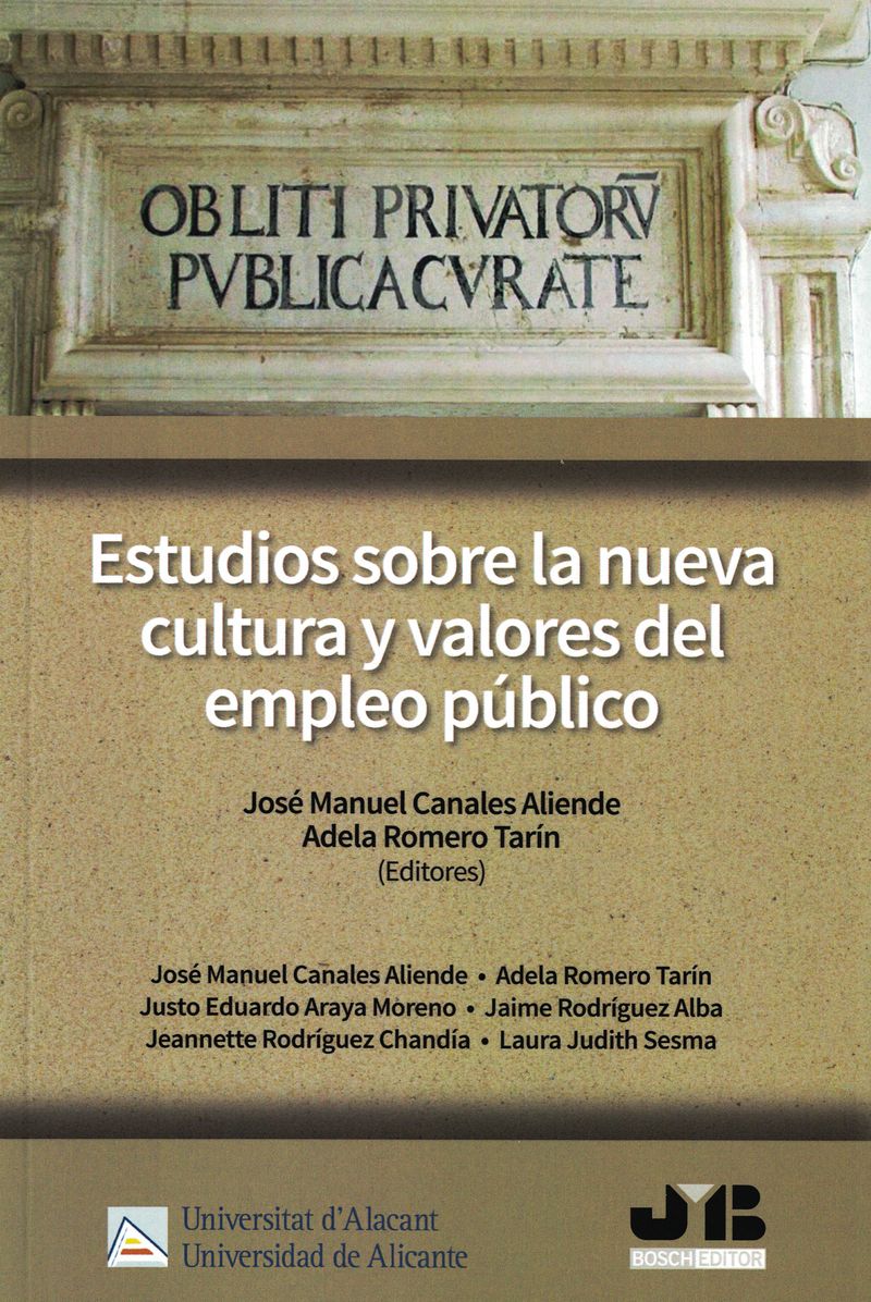 Estudios sobre la nueva cultura y valores del empleo público