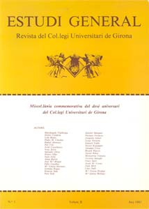 Estudi General 1. Miscel·lània commemorativa del desè aniversari del Col.legi Universitari de Girona (1969-70 - 1979-80) Volum 2