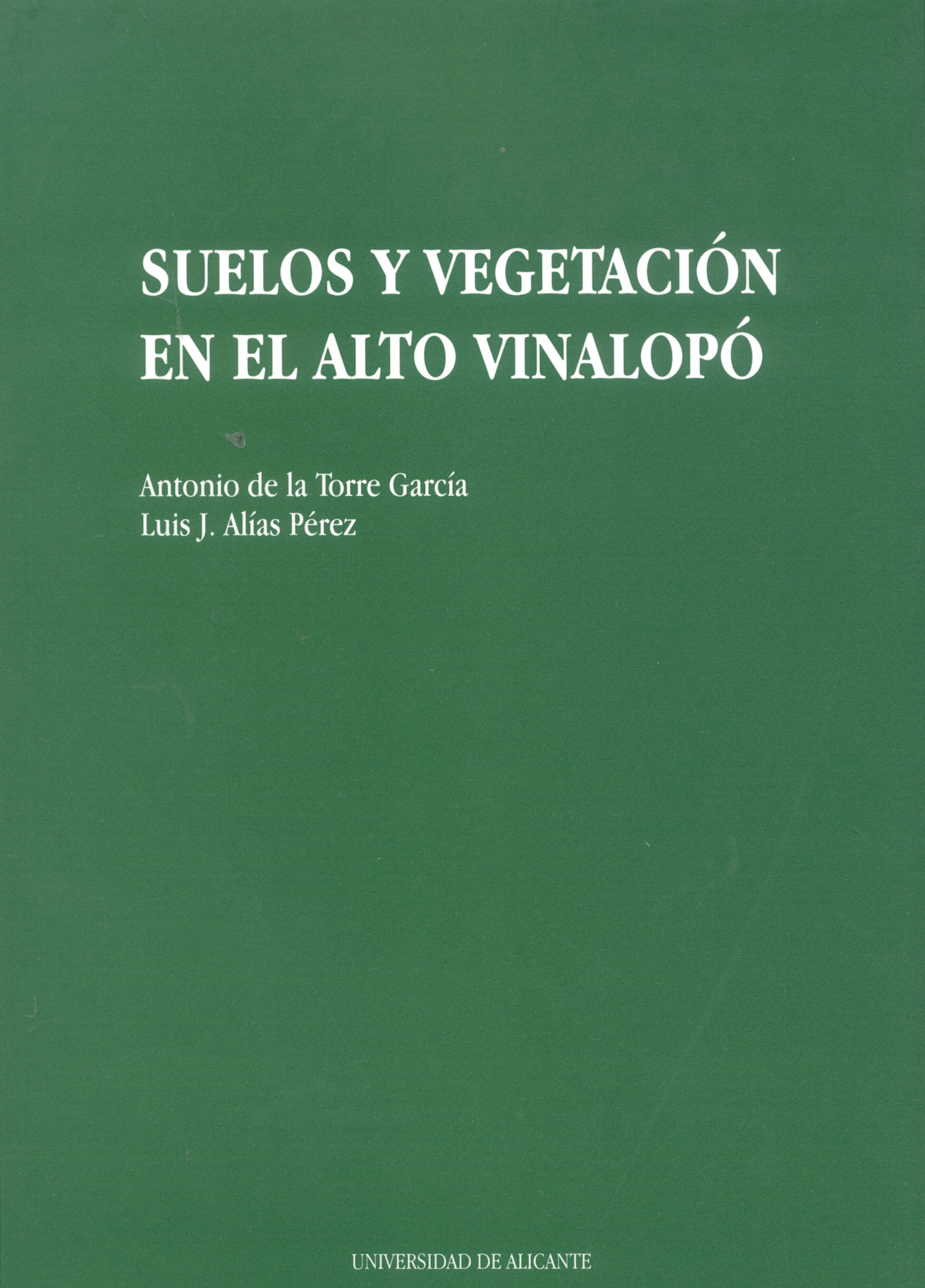 Suelos y vegetaciÃ³n en el Alto VinalopÃ³