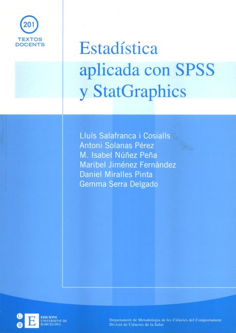 Estadística aplicada con SPSS y StatGraphics