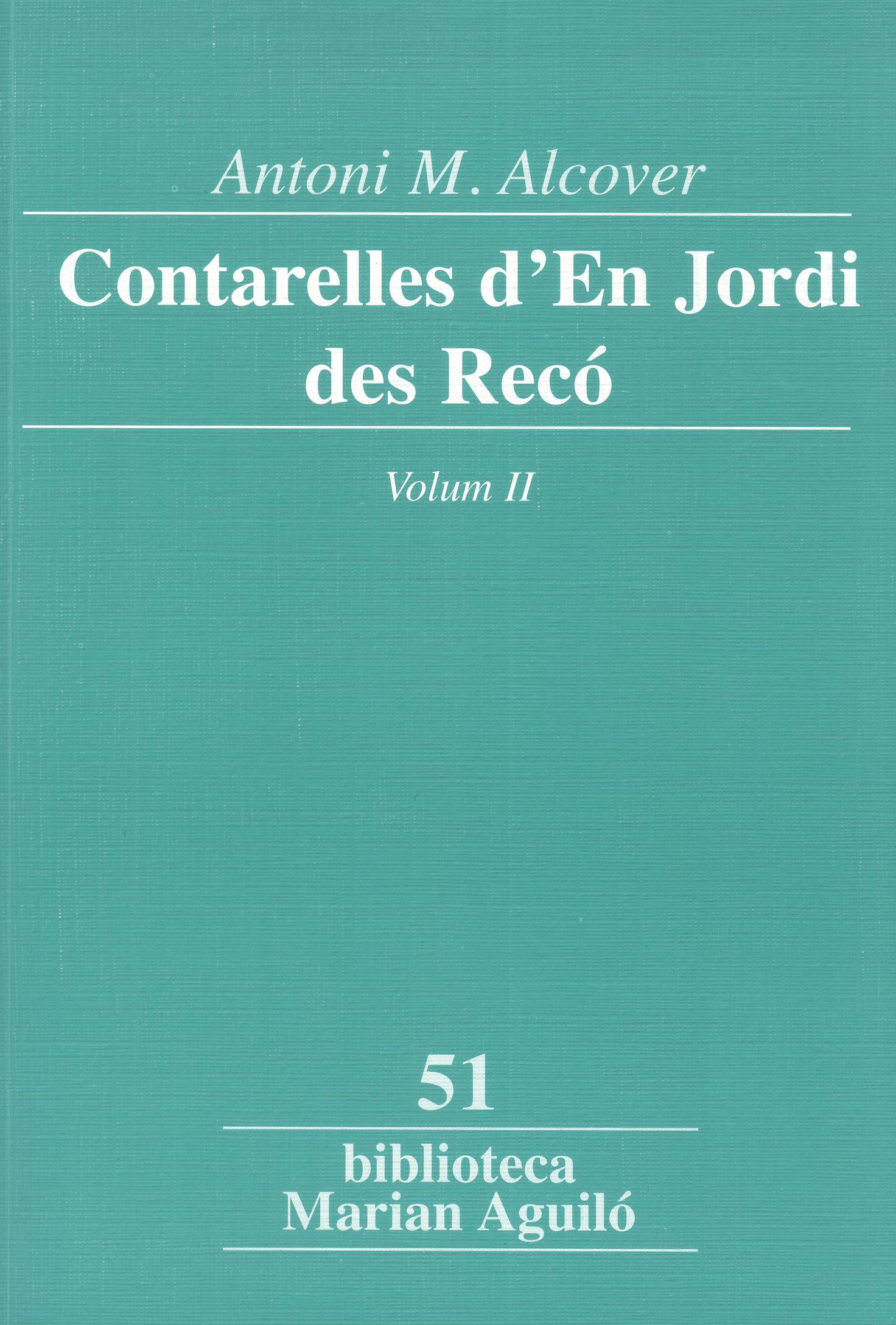Contarelles dâ€™En Jordi des RecÃ³, Vol. 2