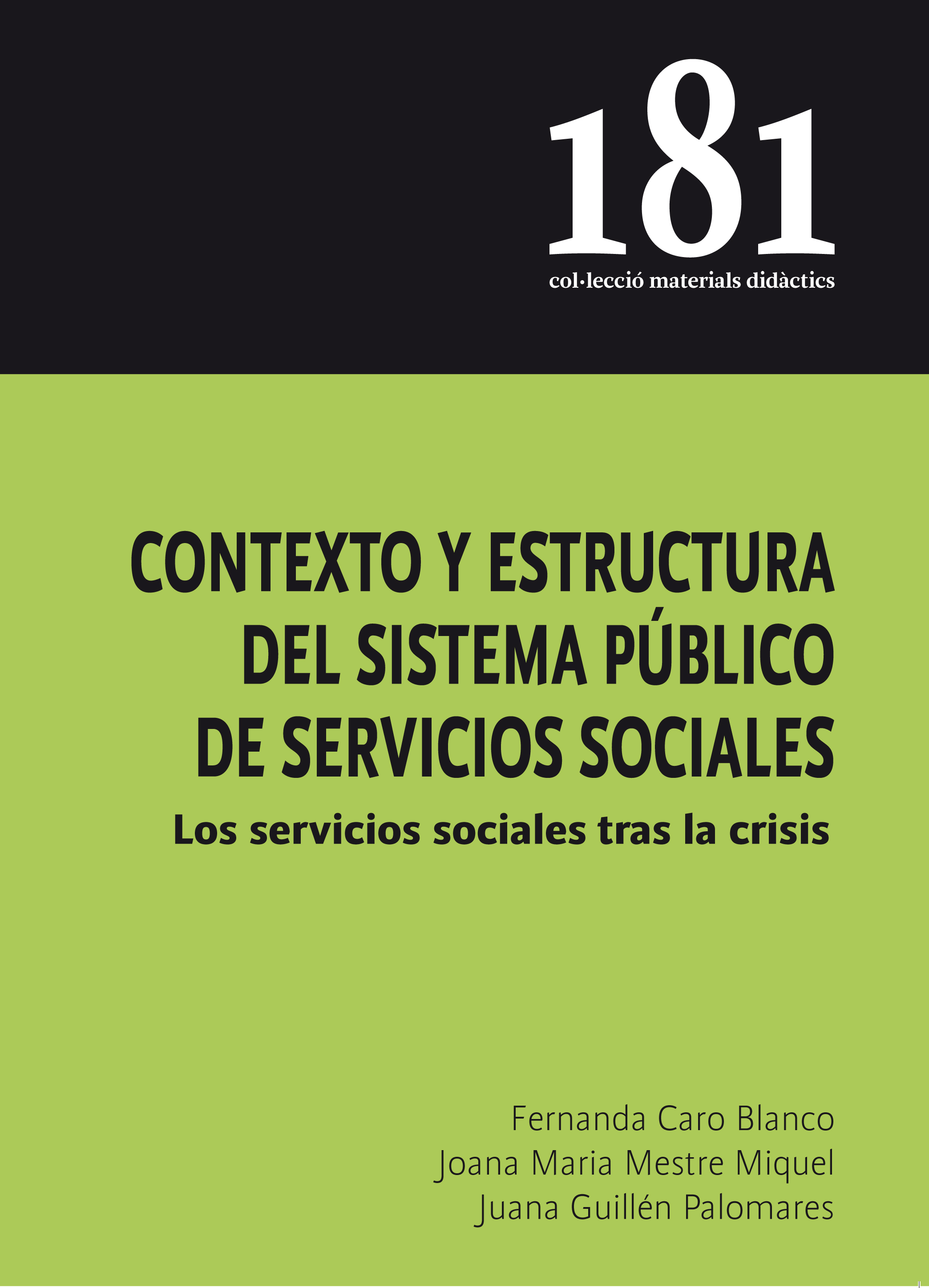 Contexto y estructura del sistema público de servicios sociales