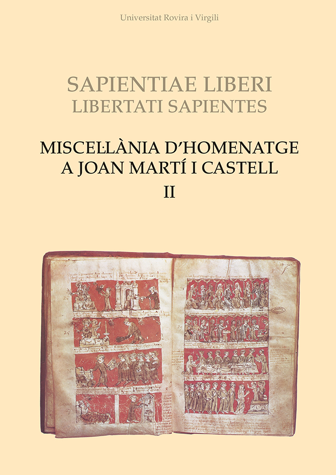 MiscelÂ·lÃ nia dâ€™homenatge a Joan MartÃ­ i Castell (II)