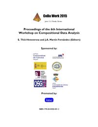 Proceedings of the 6th. International Workshop on compositional Data Analysis