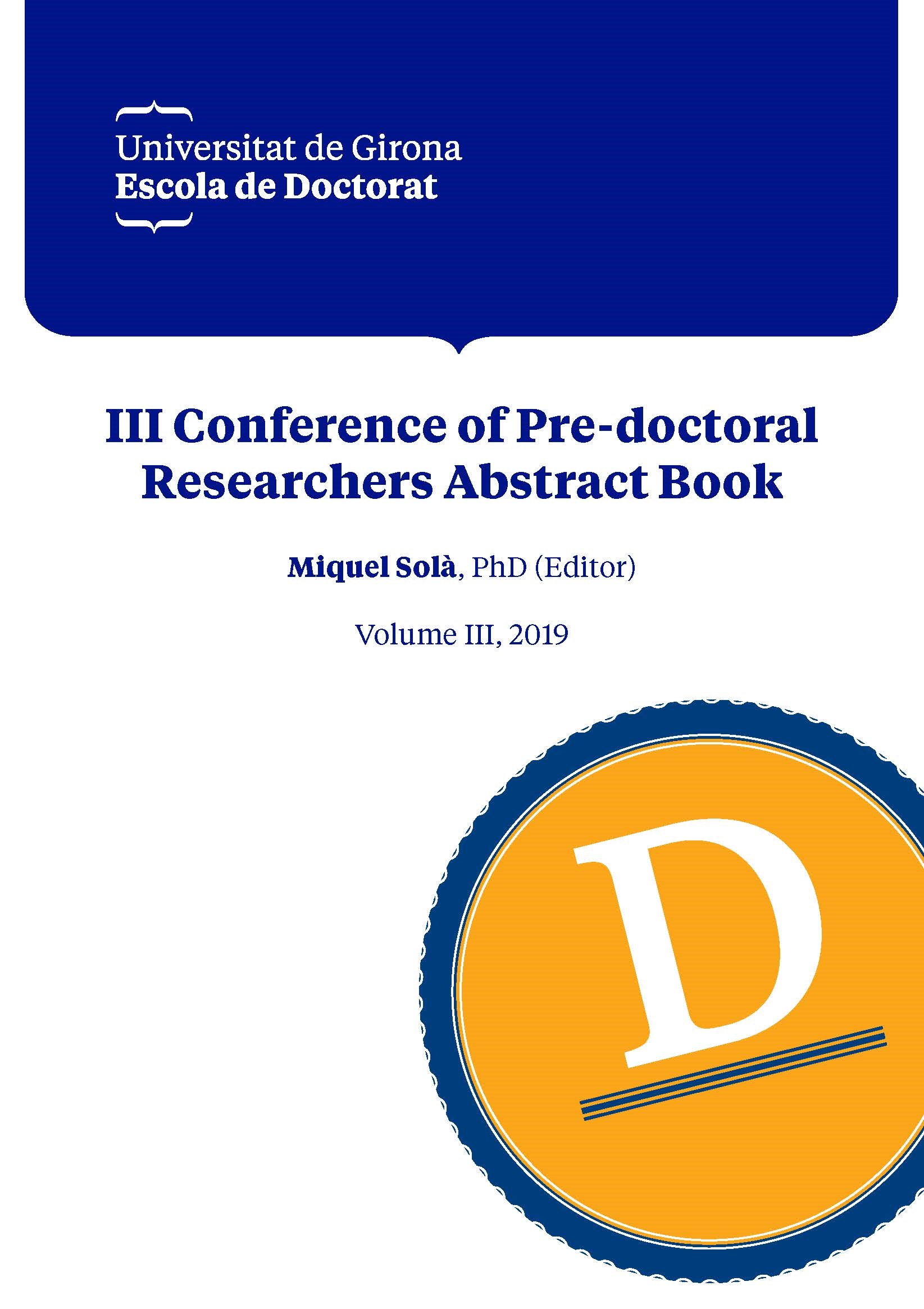 III Conference of Pre-doctoral Researchers Abstract Book