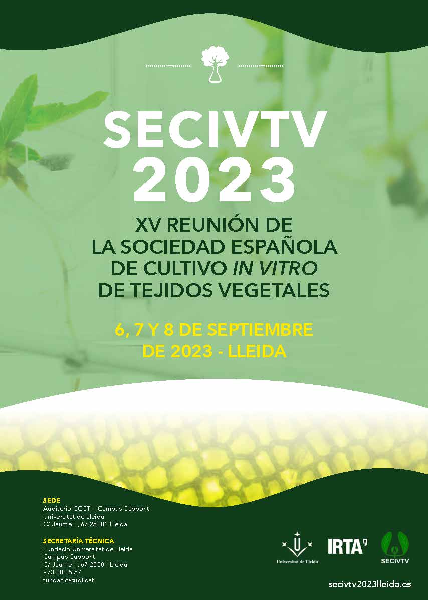 XV ReuniÃ³n de la sociedad EspaÃ±ola de cultivo in vitro de tejidos vegetales