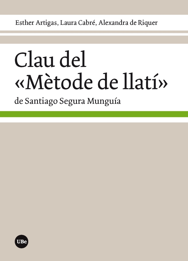 Clau del "Mètode de llatí" de Santiago Segura Munguía