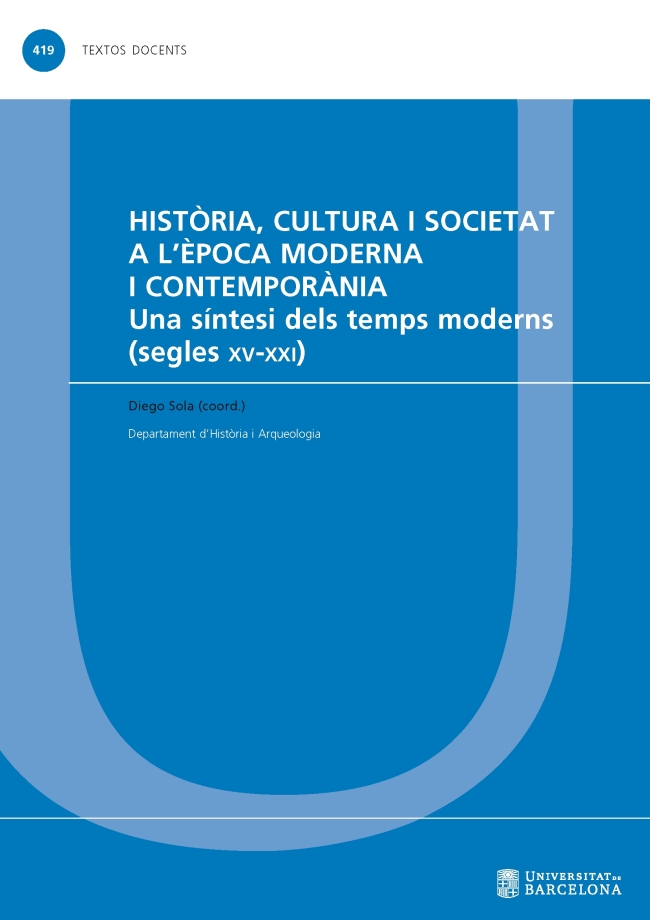 Història, cultura i societat a l’època moderna i contemporània