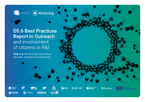 D5.6 best practices report in outreach and involvement of citizens in R&I : task 2.4: reinforcing cooperation between academia and business