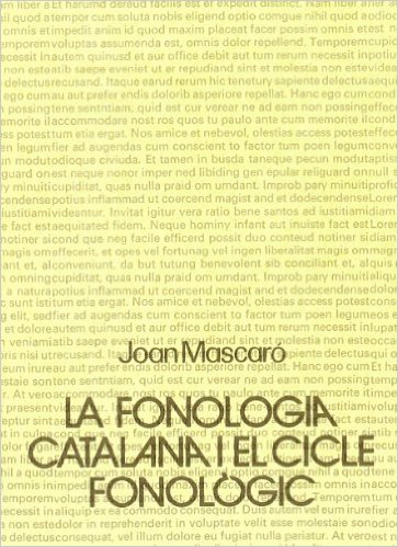 La fonologia catalana, I