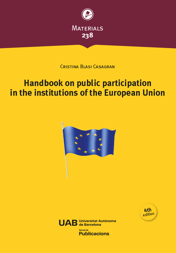 Handbook on public participation in the institutions of the European Union (4th edition)